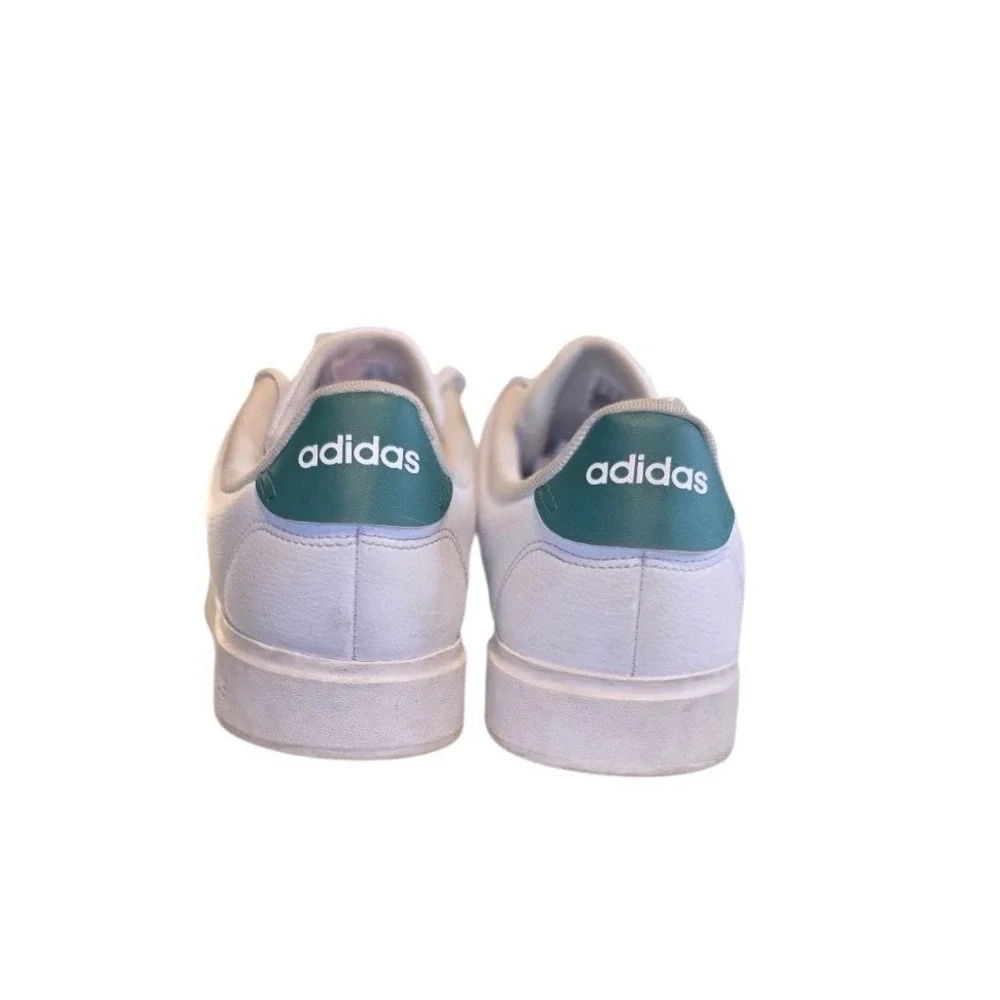 Adidas Advantage 2.0 Mens Casual Athletic Shoes Size 12 White Green Sneakers